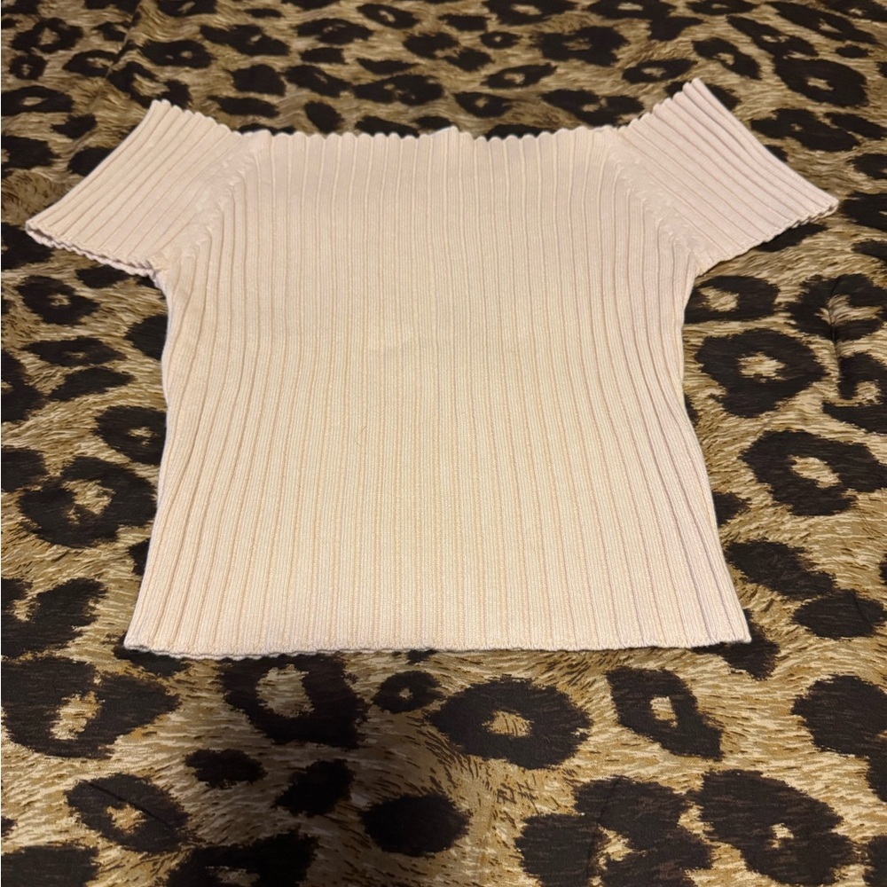 Ribbed Off-Shoulder Top